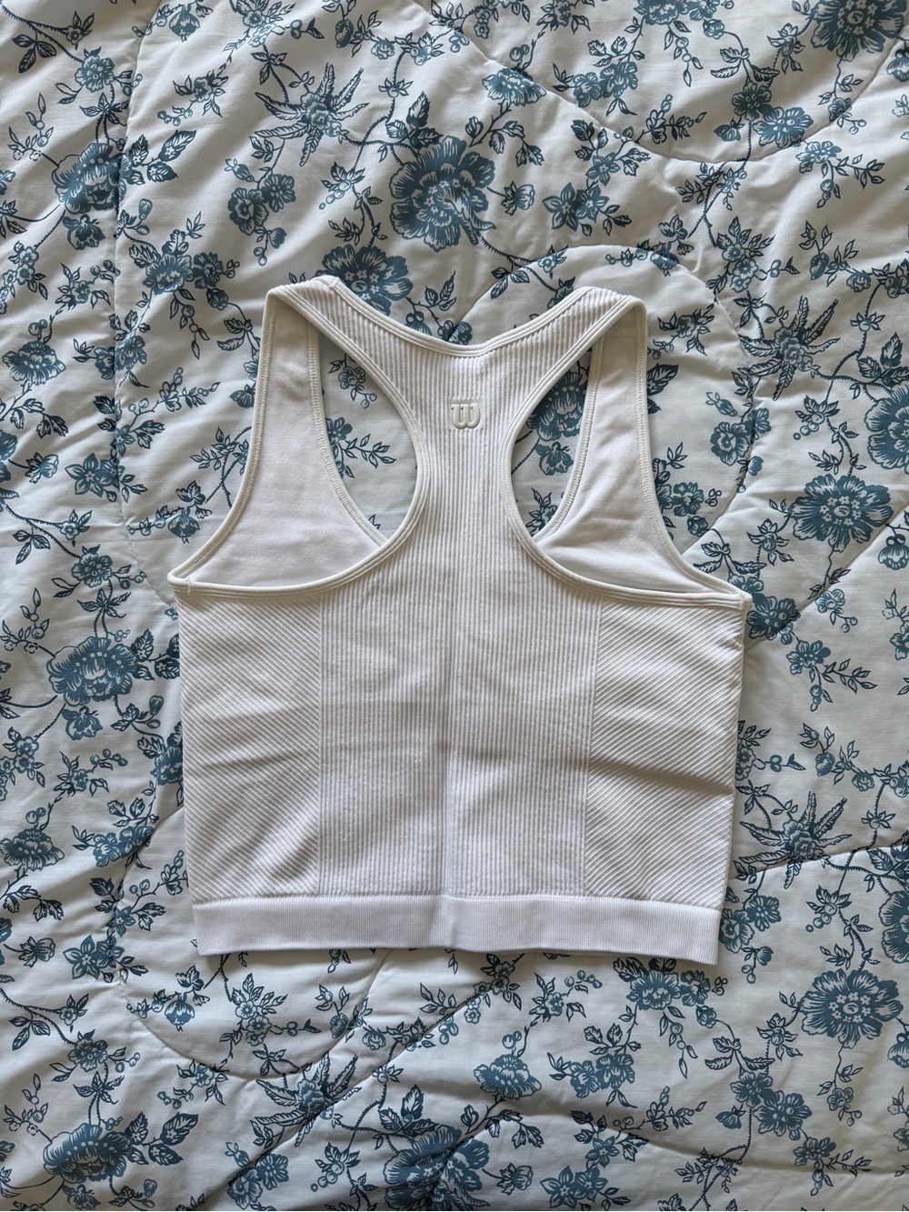 Wilson White Ribbed Racerback Tank - Picture 2 of 2